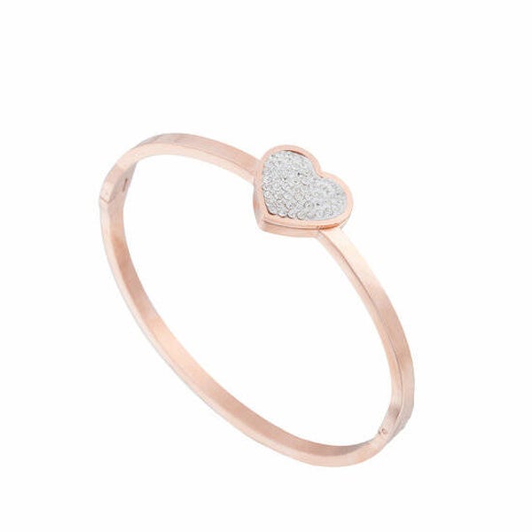 Armband rosé hartje