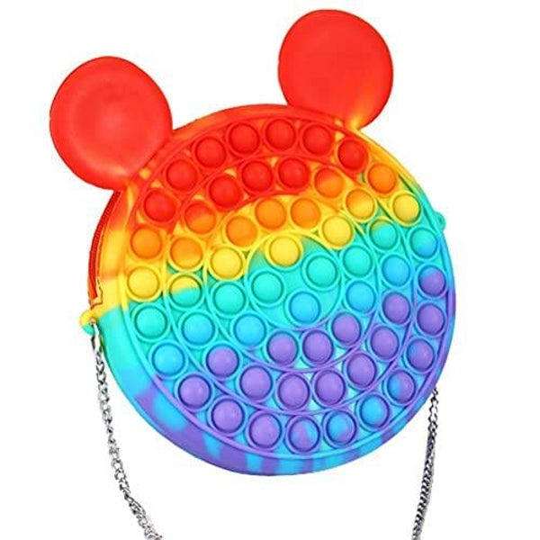 Pop it handtas regenboog Mickey