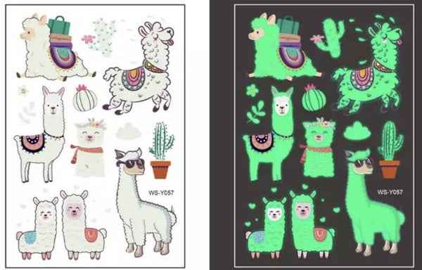 Tattoos glow in the dark lama