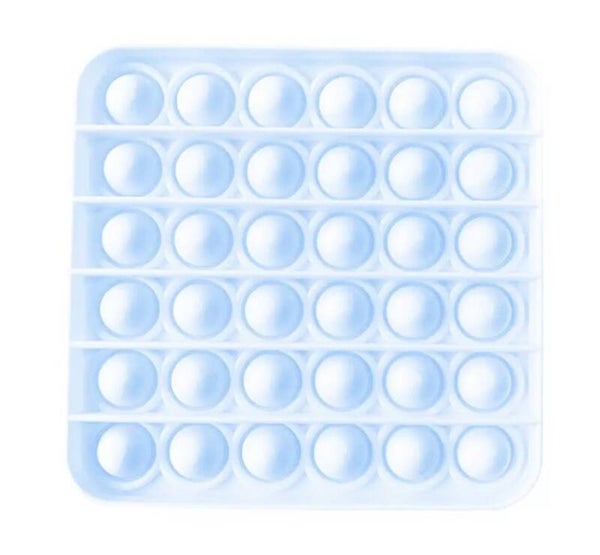Pop it blauw vierkant glow in the dark