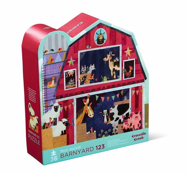 Vloerpuzzel barnyard 36 stuks