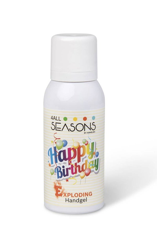 Happy birthday exploding handgel