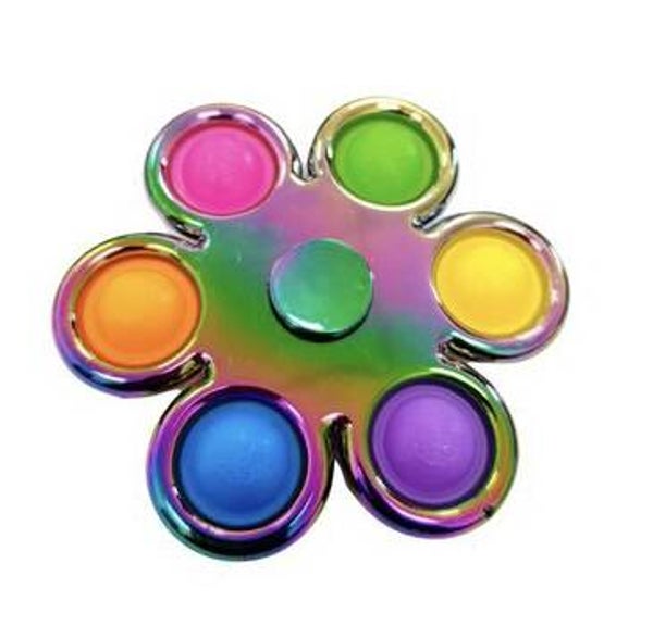 Spinner metallic 6 poppers
