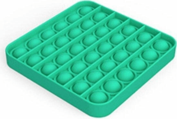 Pop it vierkant appelblauw zeegroen