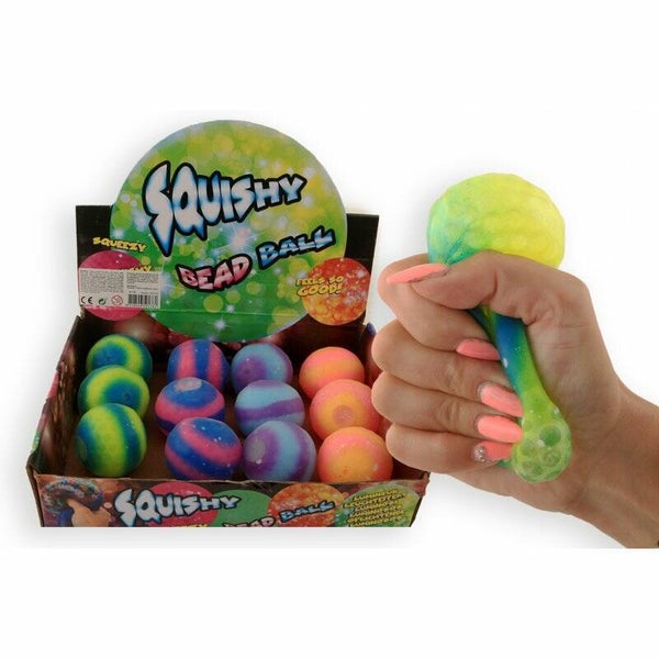Squeeze bead ball roze oranje