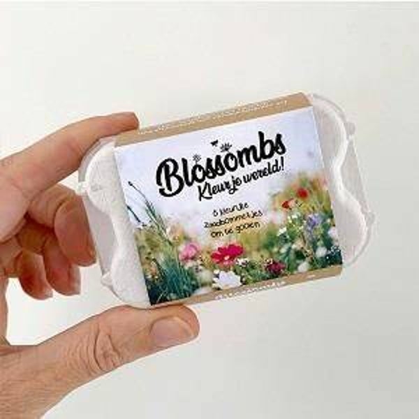 Blossombs bloembommetjes eierdoosje 6 assorti