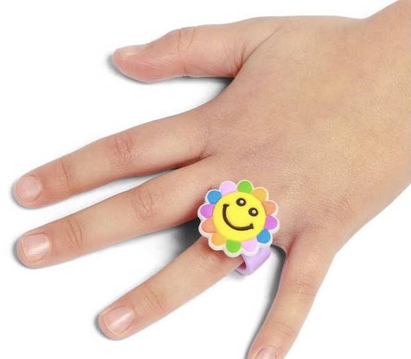 Rainbow chunky ring