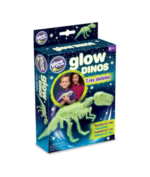 Glow dinos T rex skeleton