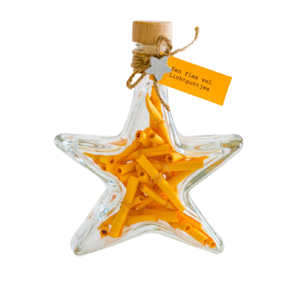 Een fles vol lichtpuntjes!