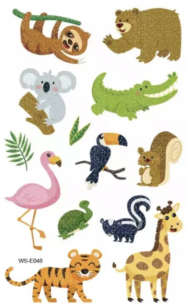 Glittertattoo safari