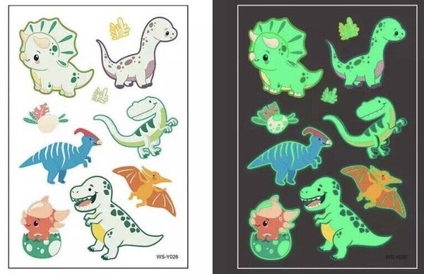 Tattoos glow in the dark dino