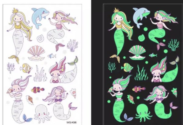 Tattoos glow in the dark
