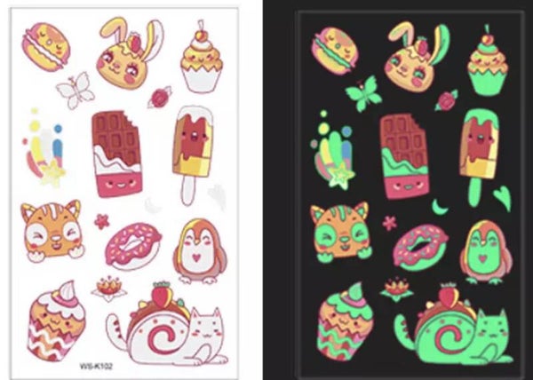Tattoos glow in the dark