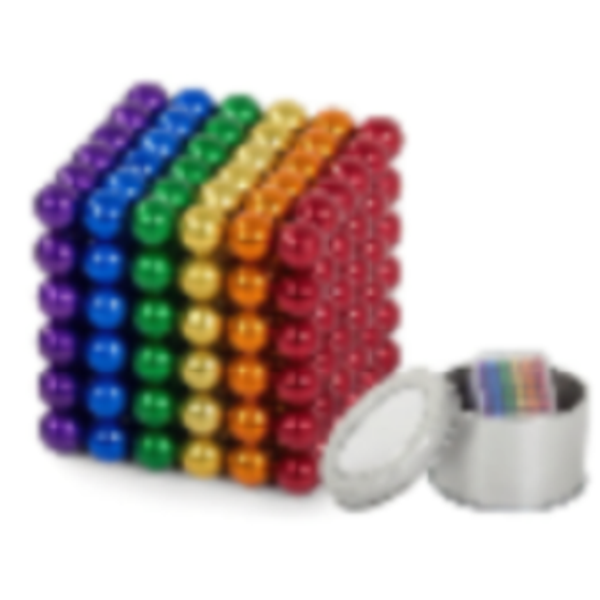 Regenboog magneetbolletjes