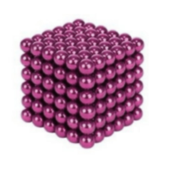 Roze magneetbolletjes