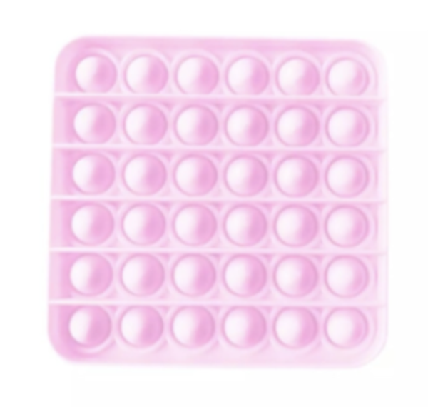Pop it glow in the dark roze vierkant