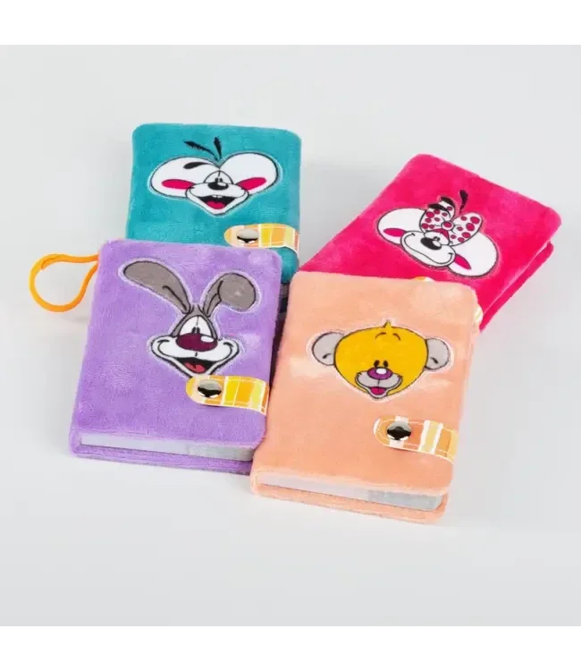 Diddl Mini knuffel notitieboekje met sleutelhanger - A7 - 1 stuk assorti