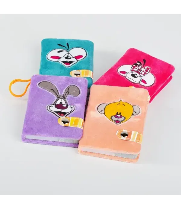 Diddl Mini knuffel notitieboekje met sleutelhanger - A7 - 1 stuk assortiHet