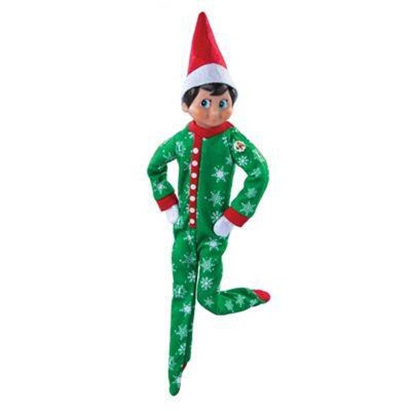 Elf on the chelf pyjama groen