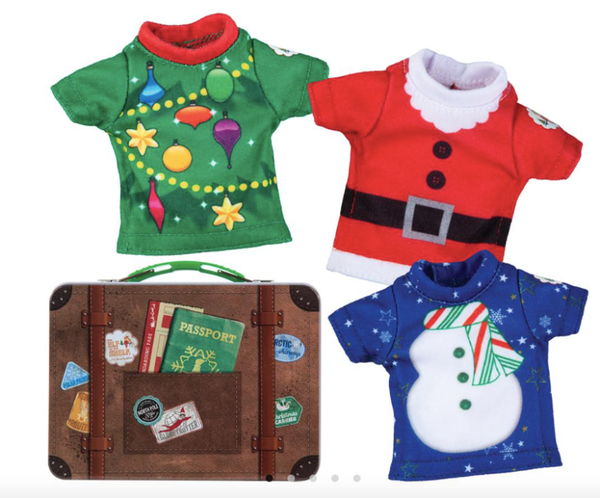 Elf on the chelf koffertje met shirts