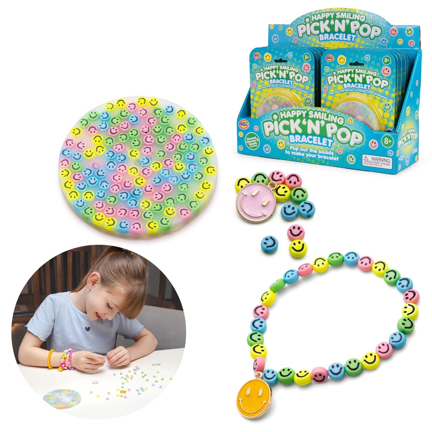 PICK N POP BRACELETS HAPPY SMILING