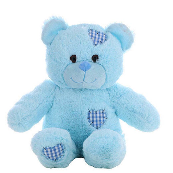 Baby blue patches bear