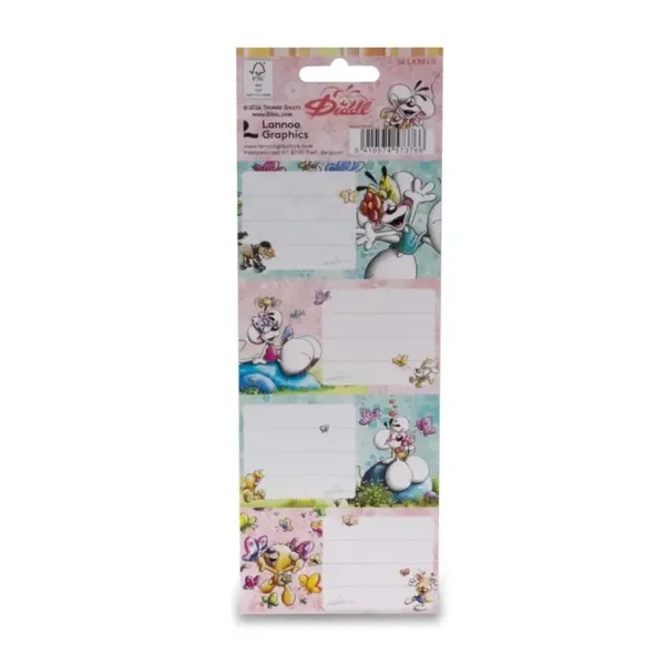Diddl schooletiketten (16 stuks)