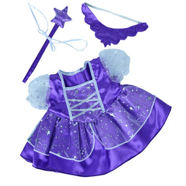 Purple fairy dress with wand & tiara