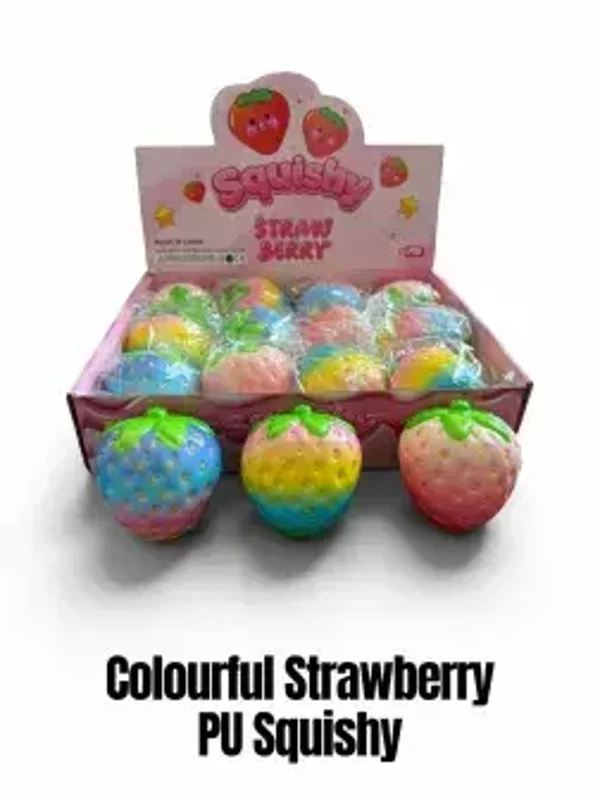 Squishy strawberry PU Colourful
