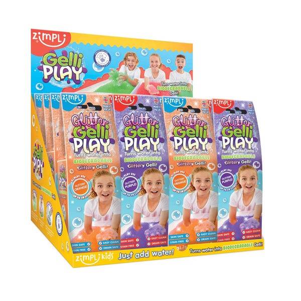 Glitter gelli play