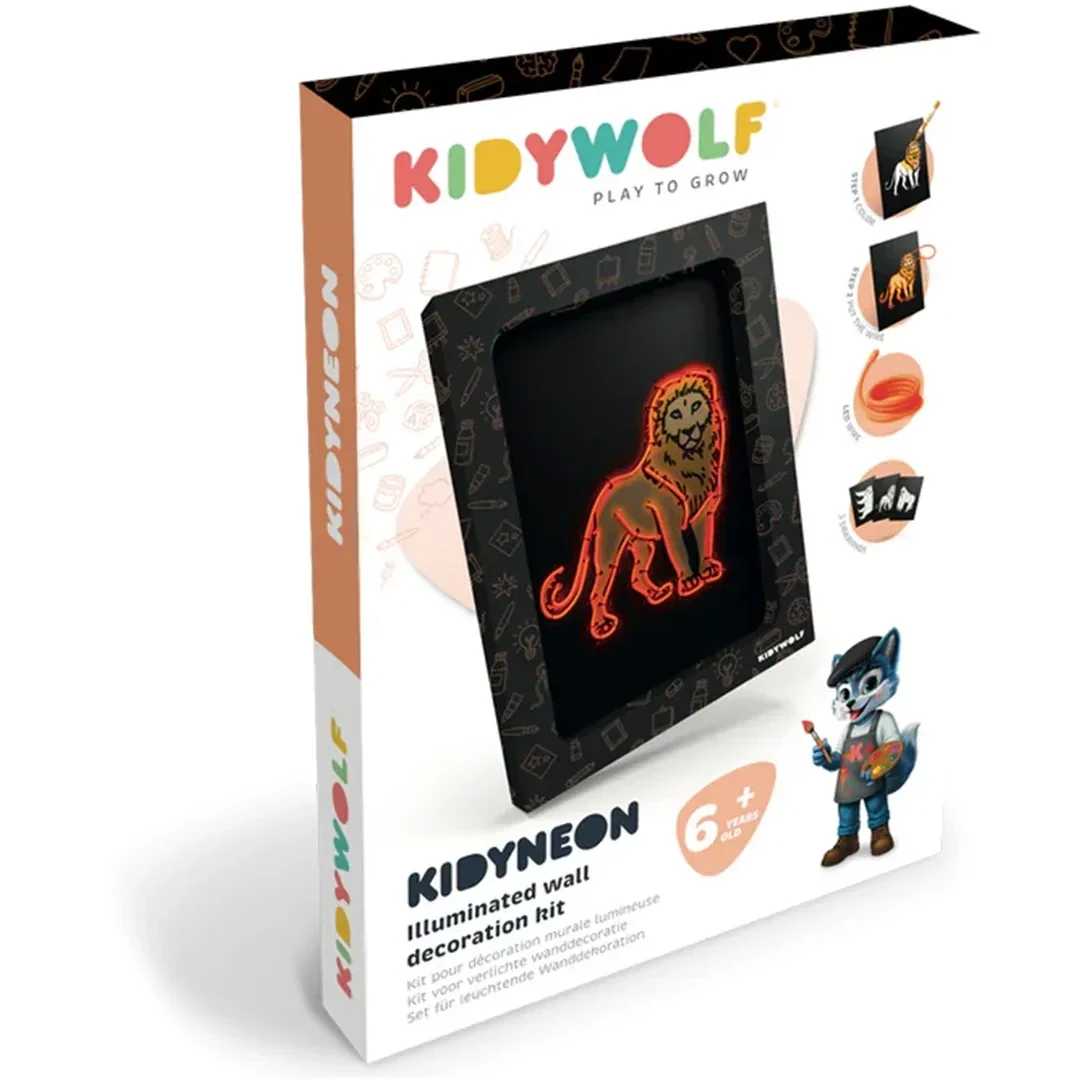 KIDYWOLF KIDYNEON: DIY Lichtgevende Wanddecoratie