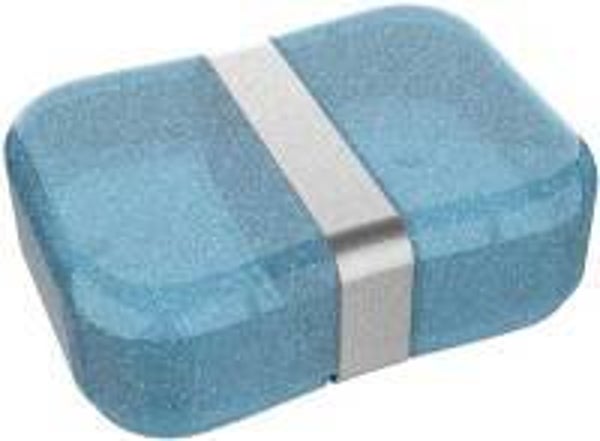 Glitter brooddoos blauw
