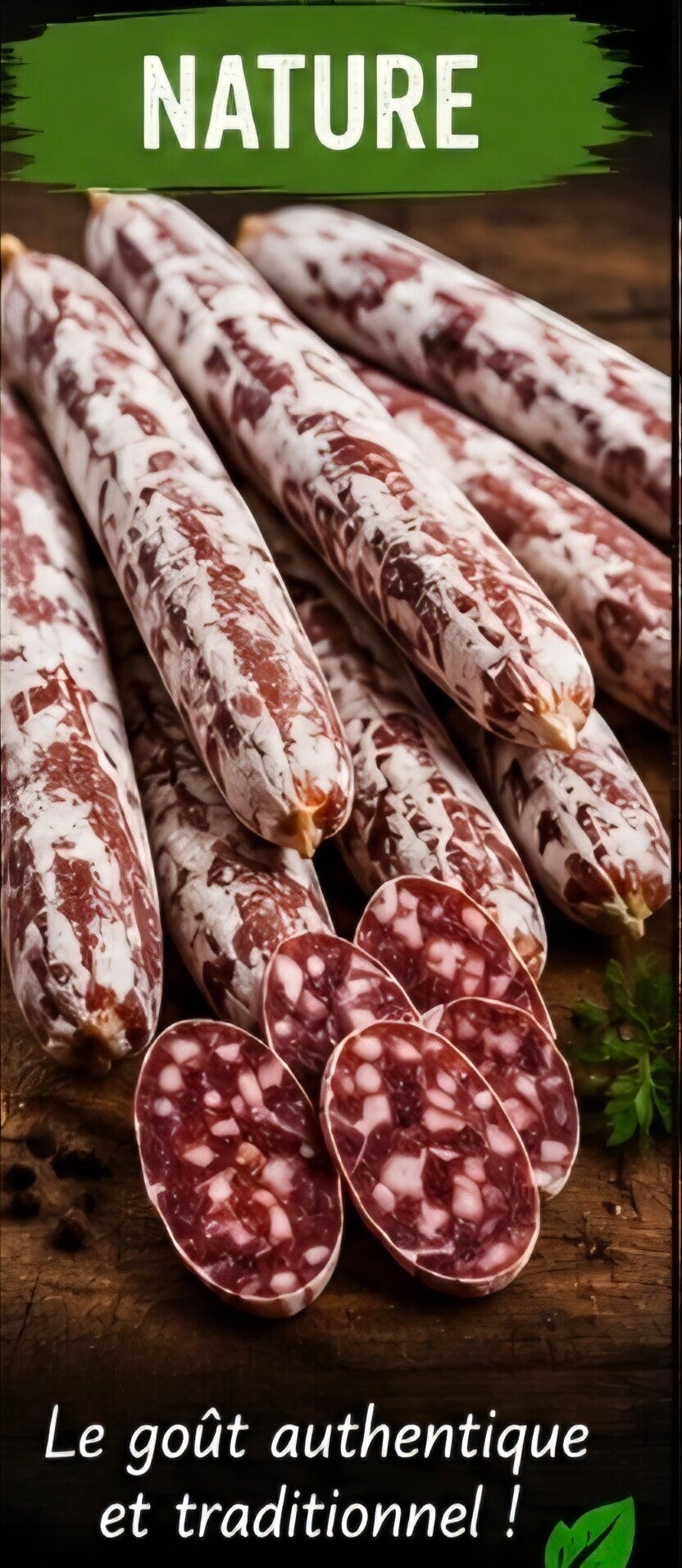 Mini Saucissons apéro nature Traditionnel