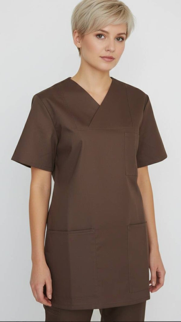 Kasack, Unisex-Schlupfkasack, BIANCA, mocca