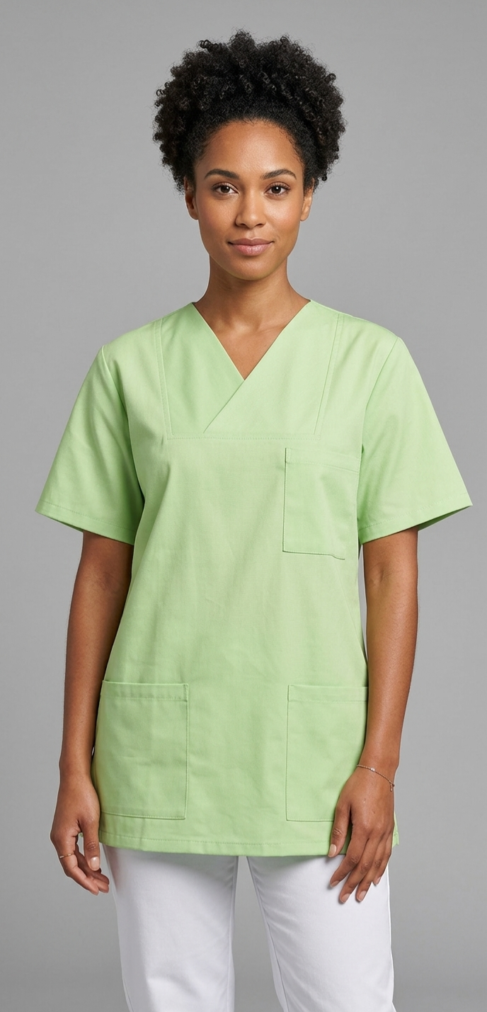 Kasack, Unisex-Schlupfkasack, BIANCA, Tencel, apfelgrün