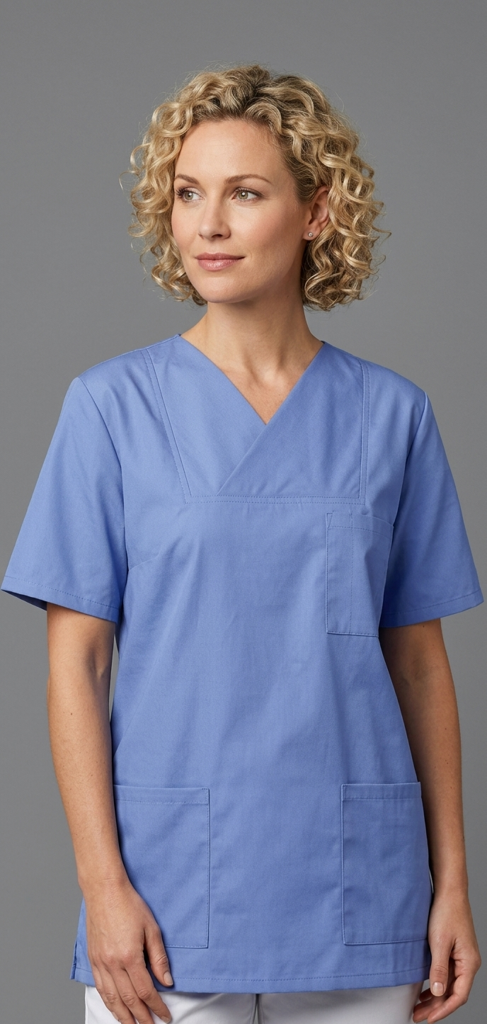 Kasack, Unisex-Schlupfkasack, BIANCA, metroblue