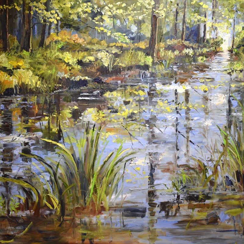 Springwater, 120 x 150 cm, 2017. (Kunst of Art)