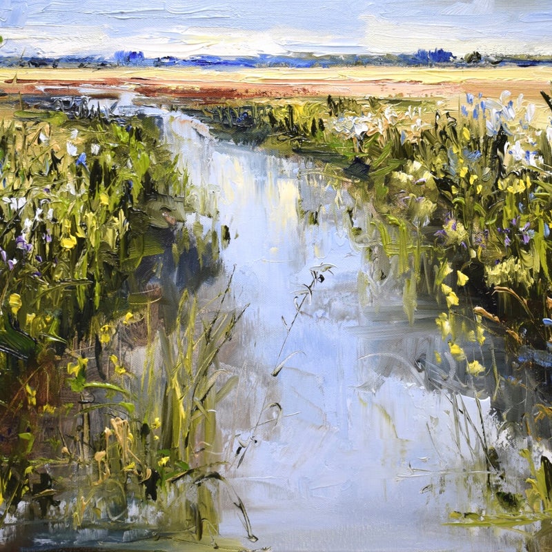 Natures joy, oil on canvas, 40 x 60 cm, 2019. (SOLD)