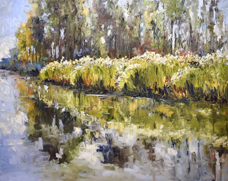 Berkellove, oil on canvas, 120 x 150 cm, 2020. (SOLD)