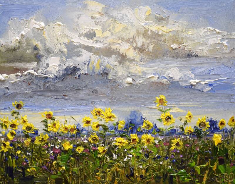 Between, oil on canvas, 24 x 30 cm, 2021. (SOLD)