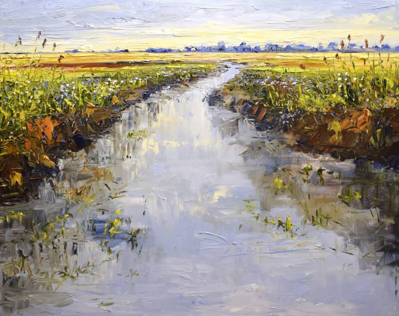 Bluezone, oil on canvas, 80 x 100 cm, 2020. (SOLD)