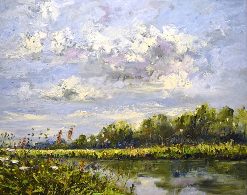 Good company, oil on canvas, 80 x 100 cm, 2020. (SOLD)