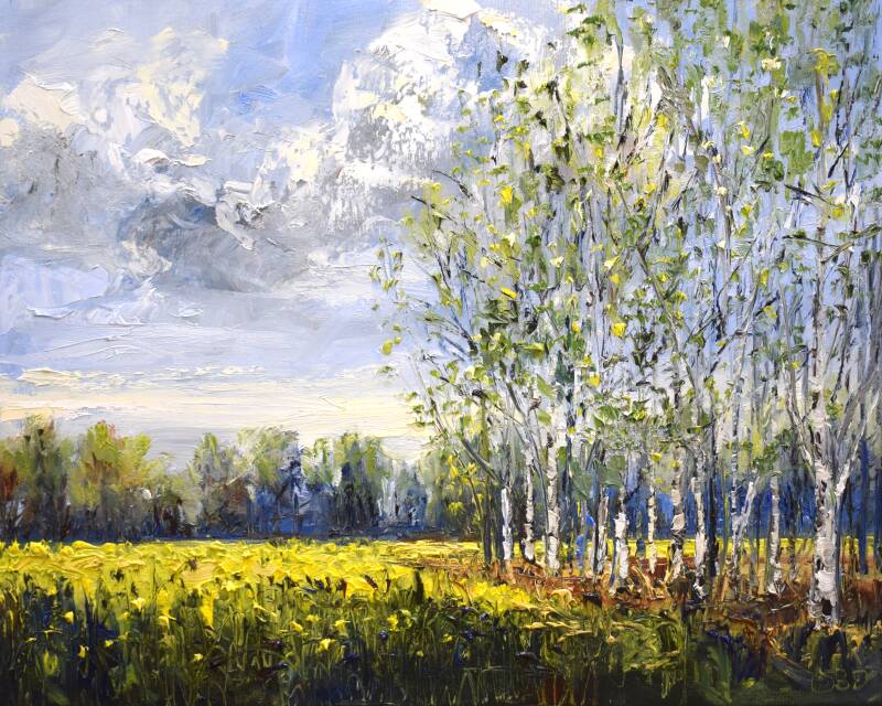 Yellow zone, oil on canvas, 40 x 50 cm, 2021.  (SOLD)