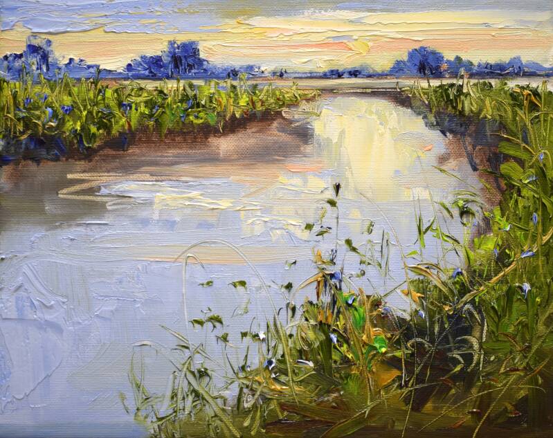 Innocent dreamers, oil on canvas, 24 x 30 cm, 2021. (SOLD)