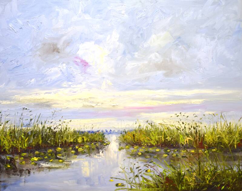 Good day in Noorden, oil on canvas, 80 x 100 cm, 2021. (SOLD)