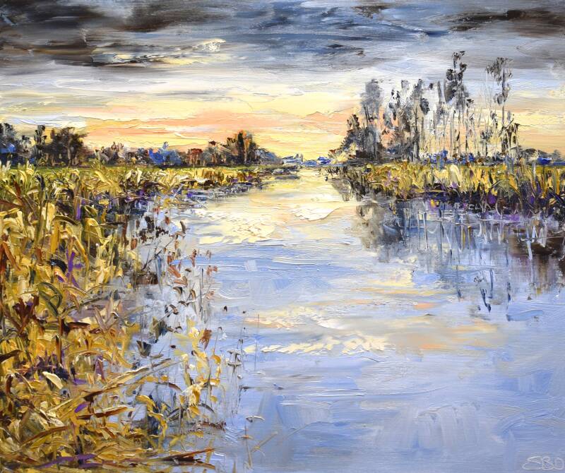 In the silence, oil on canvas, 50 x 60 cm, 2021. (SOLD)