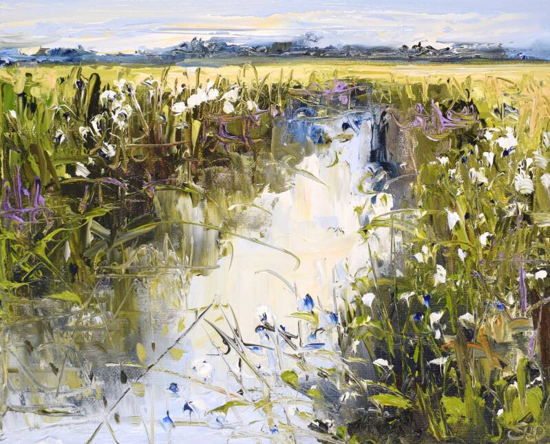 Freedom in nature, oil on canvas, 24 x 30 cm, 2020. (SOLD)