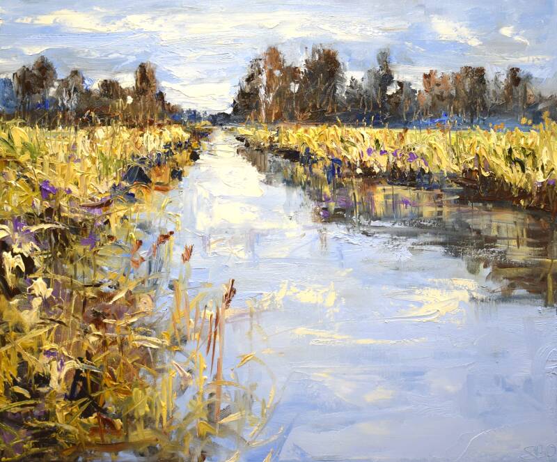 Natures Shelter, oil on canvas, 50 x 60 cm, 2021. (SOLD)