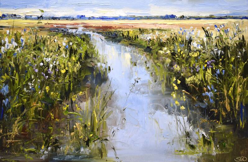 Natures joy, oil on canvas, 40 x 60 cm, 2019. (SOLD)