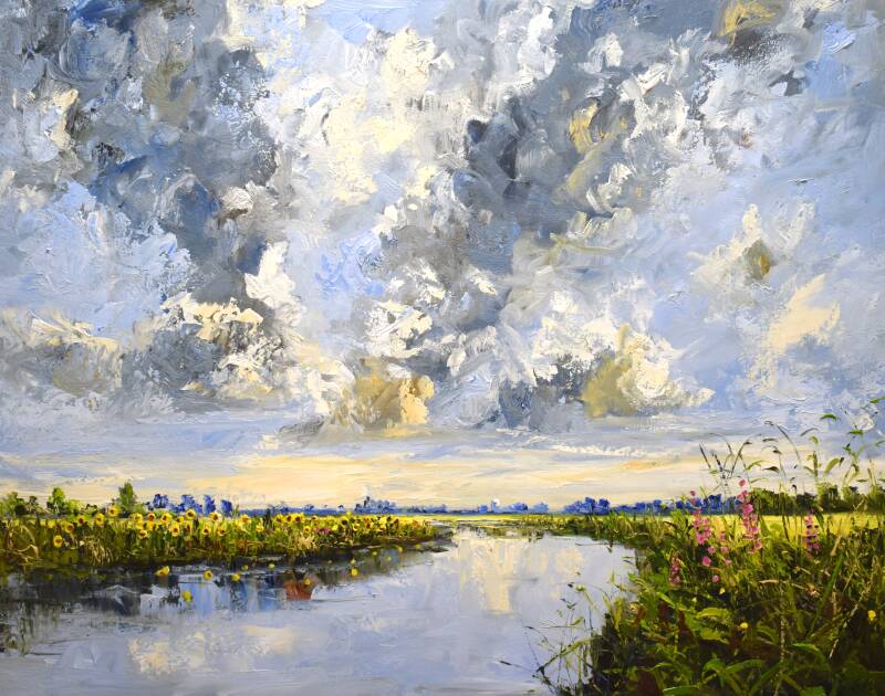 New friend, oil on canvas, 80 x 100 cm, 2021. (SOLD)